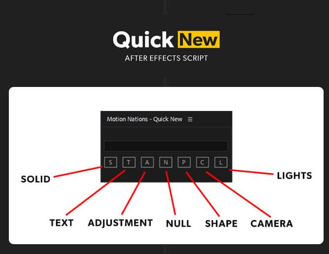 Quick New – After Effects Script